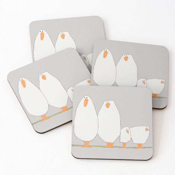 Item preview, Chicken Family on Gray designed and sold by MaryFiore.