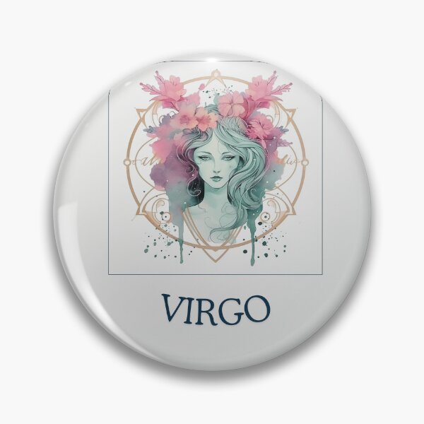 Item preview, Vintage Cute Virgo Zodiac- Horescope/SunSign Theme  on white back ground designed and sold by CosmicNook1.