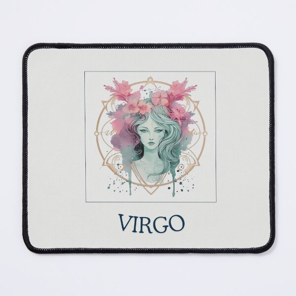 Item preview, Vintage Cute Virgo Zodiac- Horescope/SunSign Theme  on white back ground designed and sold by CosmicNook1.