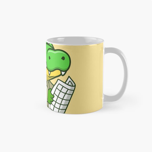 Item preview, Crocodile with Map and Desert Explorer Hat Cartoon designed and sold by hjian8219.
