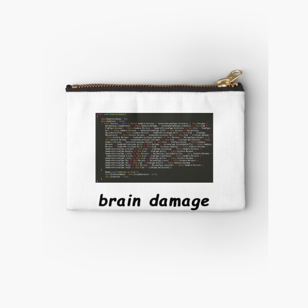Item preview, Cursed Code "brain damage" meme designed and sold by Rainy-Racoon.