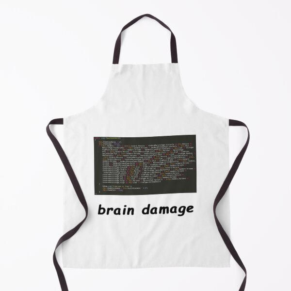 Item preview, Cursed Code "brain damage" meme designed and sold by Rainy-Racoon.