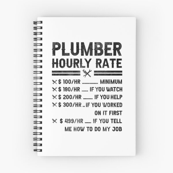 Item preview, Funny Plumber Hourly Rate For Plumbing Pipefitter designed and sold by Achrafdesign.