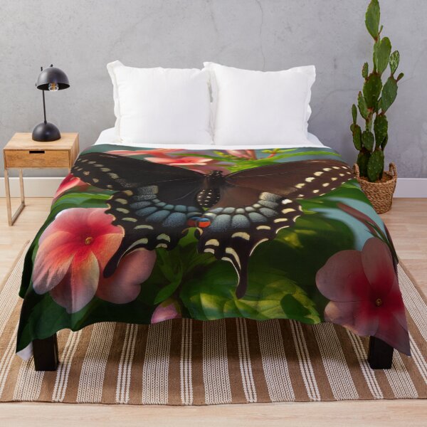 Item preview, Swallowtail Butterfly alight on Impatiens designed and sold by CattyCornerPOD.