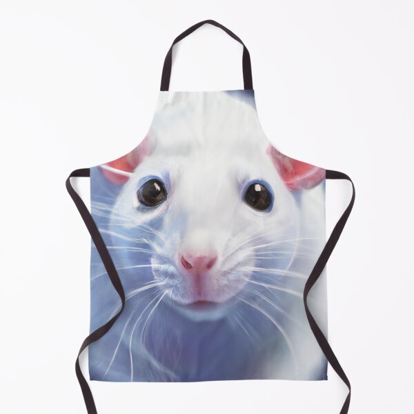 Item preview, fluffy white rat designed and sold by mindgoop.