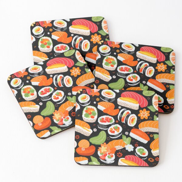 Item preview, Folk Art Sushi - Japanese Swedish Retro Fusion  designed and sold by GalleryOXO.