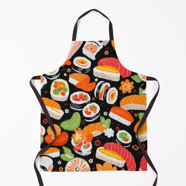 Item preview, Folk Art Sushi - Japanese Swedish Retro Fusion designed and sold by GalleryOXO.