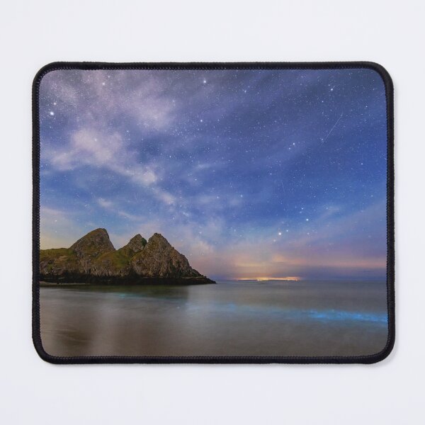 Item preview, Bioluminescent Plankton at Three Cliffs Bay, Gower, Wales designed and sold by Dan Santillo.