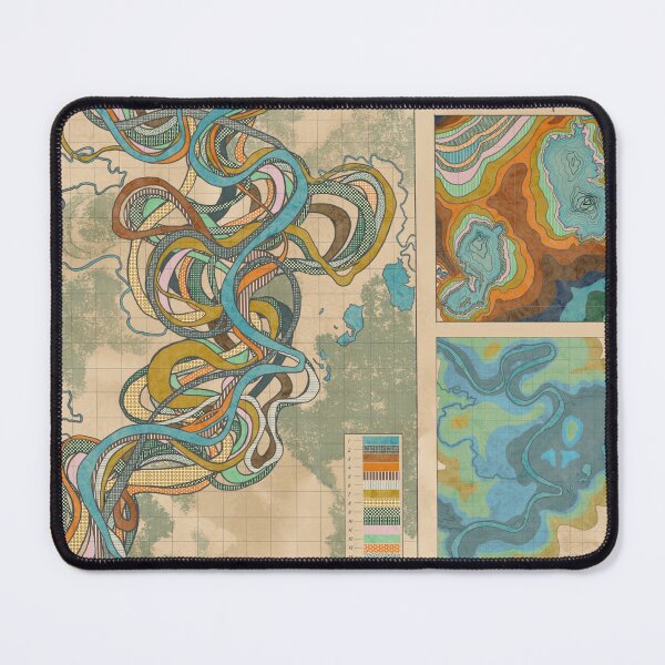 Item preview, Meander (fictional cartography) designed and sold by fuzzytooth.