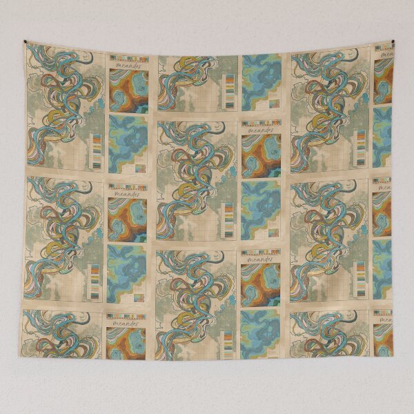 Item preview, Meander (fictional cartography) designed and sold by fuzzytooth.