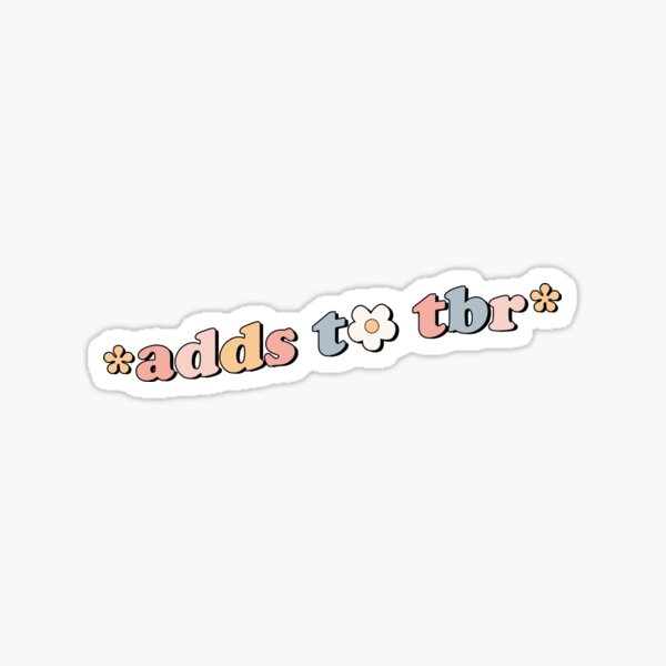 Artikel-Vorschau von Fügt TBR für Buchliebhaber hinzu, designt und verkauft von StickyBook.