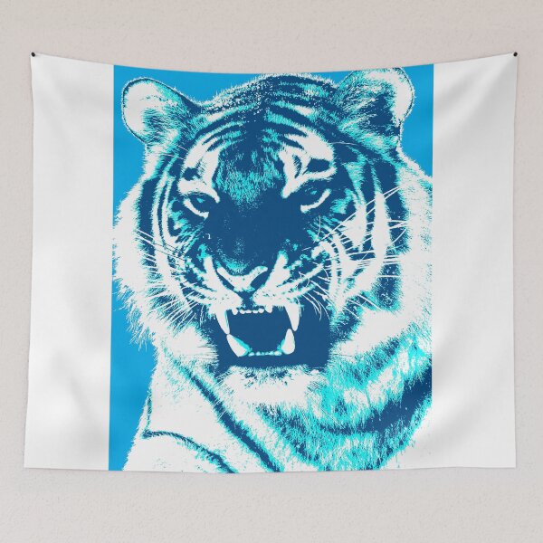 Item preview, Tiger - Cyan designed and sold by Gary Hogben.