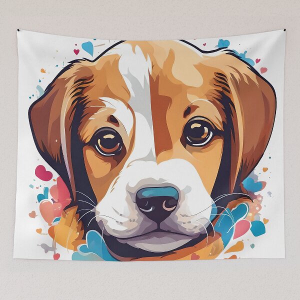 Item preview, An adorable puppy with love  designed and sold by EnjoYarty.