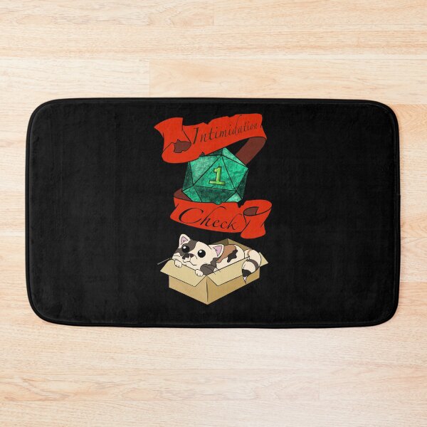 Item preview, Intimidation check rolled nat one cute cat designed and sold by winfredsDesigns.
