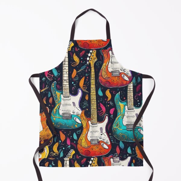 Item preview, Cool Colorful Electric Guitar Pattern designed and sold by DigiDreamyArt.