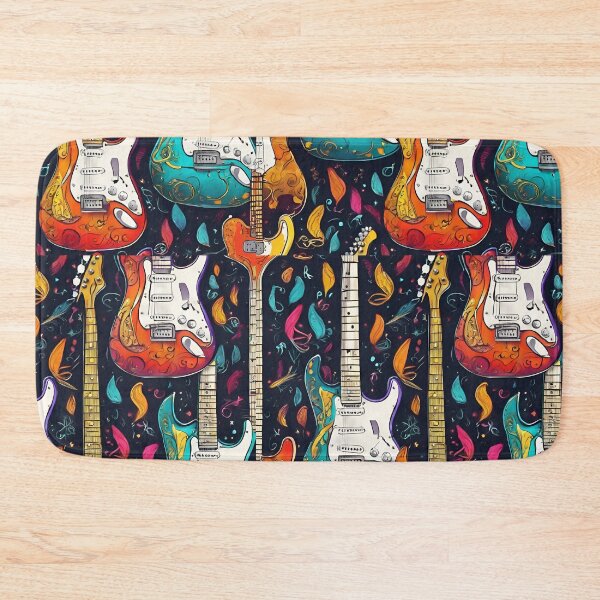Item preview, Cool Colorful Electric Guitar Pattern designed and sold by DigiDreamyArt.