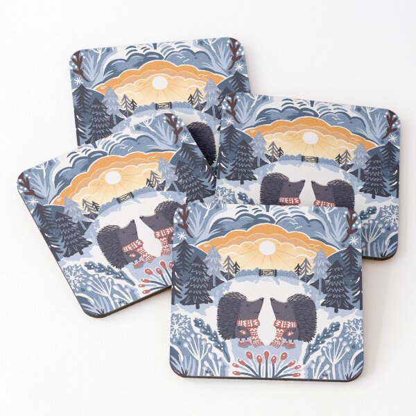 Item preview, Winter Hedgehogs day out designed and sold by creativinchi.