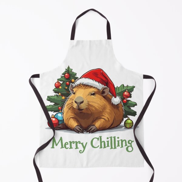 Item preview, Merry Chilling. Christmas chill out with a cappybara. designed and sold by twisted-dot.