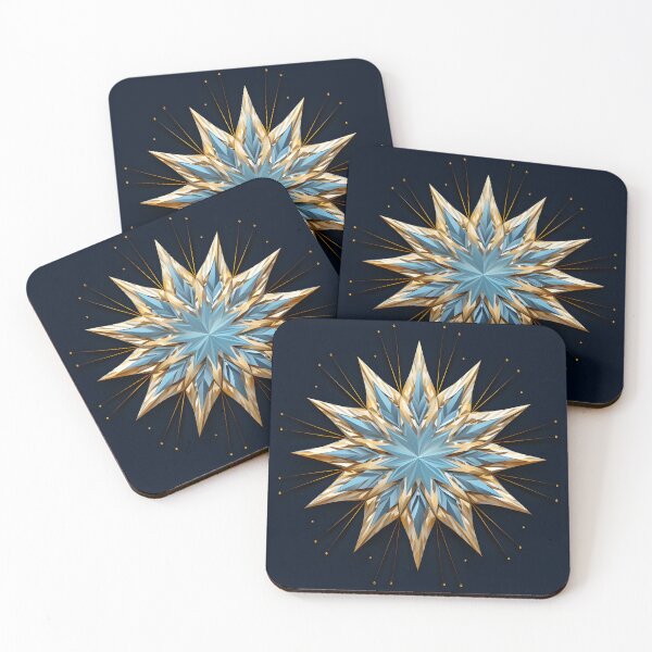 Item preview, Multi point holiday star print designed and sold by dcrc.