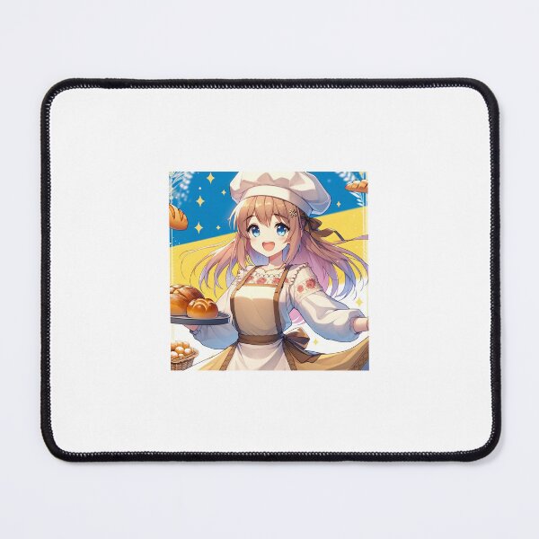 Item preview, Ukraine Bakery Cute Anime Girl designed and sold by GingerLFranklin.