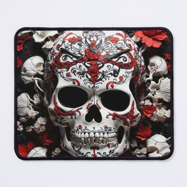Item preview, Create cool Asian Design red white black with bones and The skull designed and sold by MattCollinsShop.