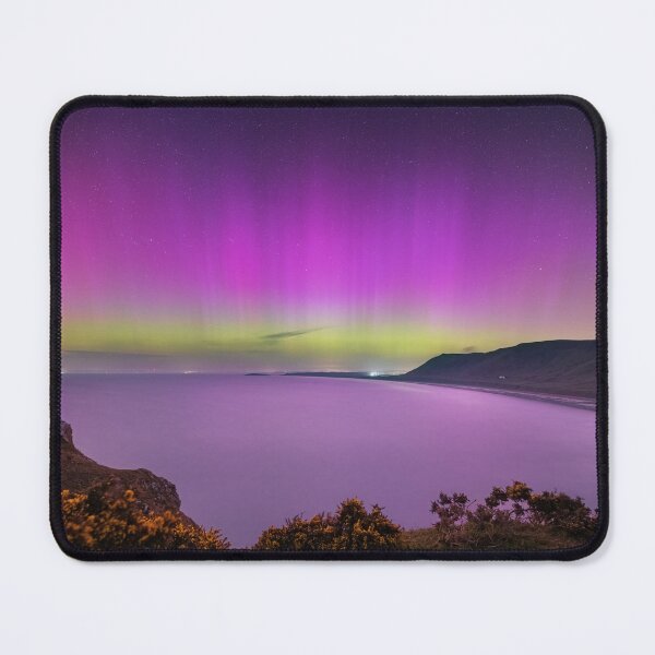 Item preview, Northern Lights over Rhossili Bay, Gower designed and sold by Dan Santillo.