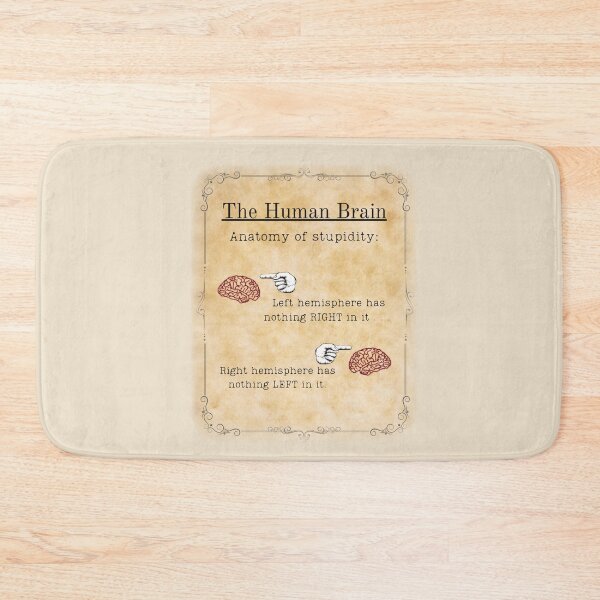 Item preview, Funny Human Brain Quote; Anatomy Of Stupidity Graphic Design designed and sold by Iiswaz.