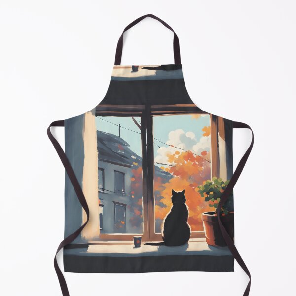 Item preview, black cat in the Window on Mornng designed and sold by Catophile.