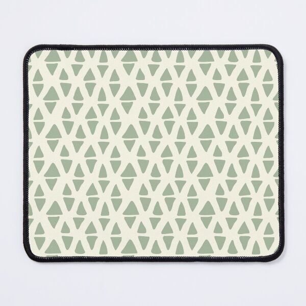 Item preview, Boho Geometric Triangles Neutral Sage Green on Cream designed and sold by blomastudios.
