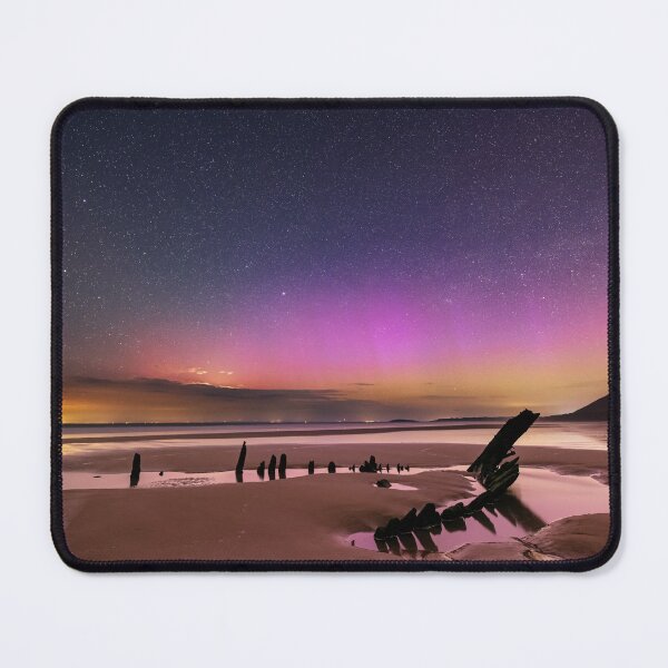 Item preview, Northern Lights over Rhossili Bay, Gower designed and sold by Dan Santillo.