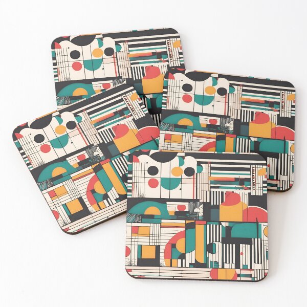 Item preview, Magical Bauhaus Style Pattern designed and sold by DigiDreamyArt.