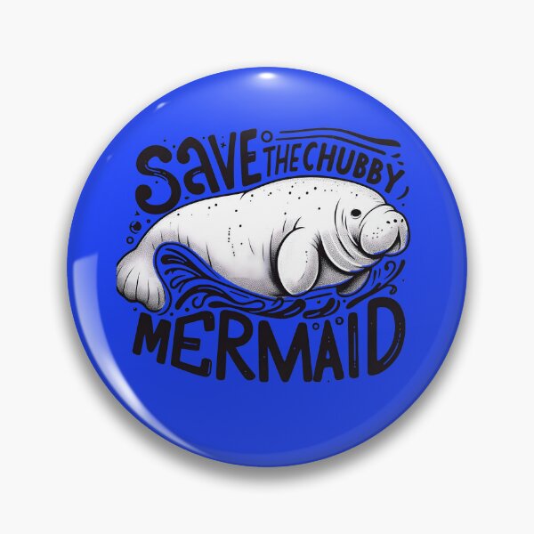 Aperçu de l'œuvre Embrassez les vaches de mer avec notre design « Save the Chubby Mermaid » créée et vendue par SandbarTees.