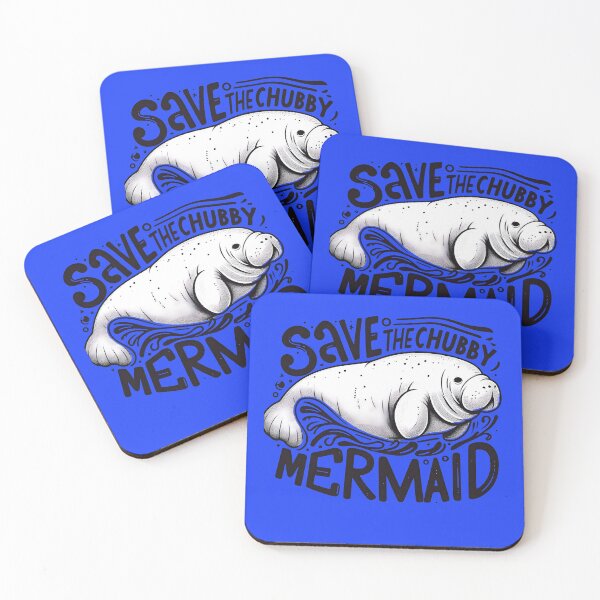 Item preview, Embrace the Sea Cows with Our "Save the Chubby Mermaid" Design designed and sold by SandbarTees.