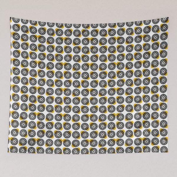 Item preview, Yellow dots on circles designed and sold by HOMELON.