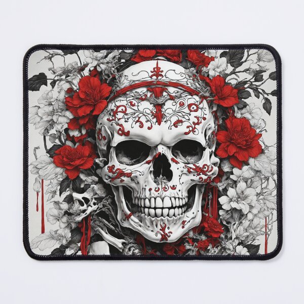 Item preview, Create cool Asian Design red white black with bones and The skull designed and sold by MattCollinsShop.