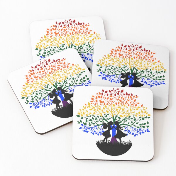 Item preview, Fairies In Love Rainbow Tree designed and sold by spookycutepeeps.