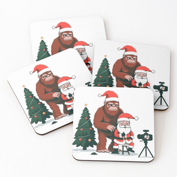 Item preview, Santa & Bigfoot: The Ultimate Holiday Photobomb designed and sold by HeadTurningArt.