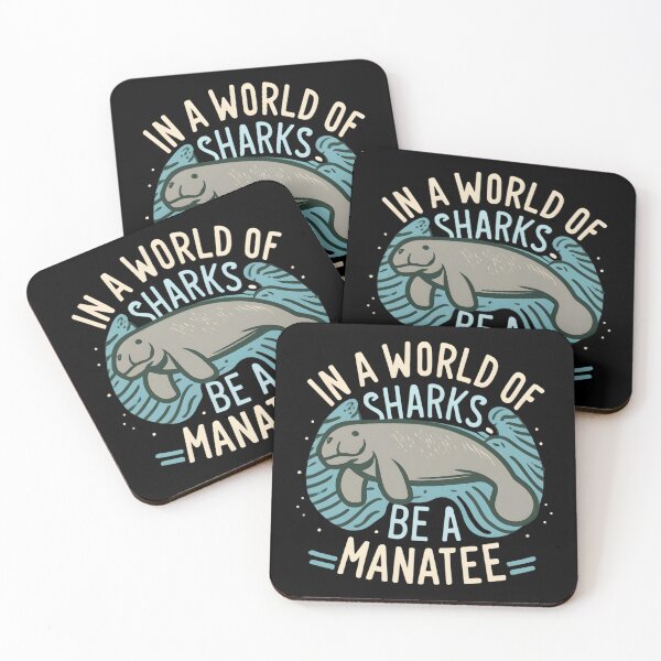 Item preview, Manatee Serenity: Embrace Kindness in a World of Sharks designed and sold by SandbarTees.