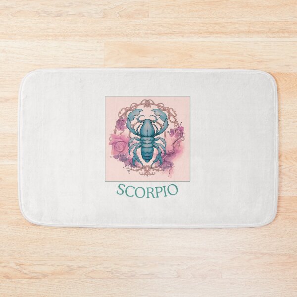 Artikelvorschau, Rosa Vintage-Skorpion-Sternzeichen – Horoskop/Sonnenzeichen-Thema auf rosa Hintergrund entworfen und verkauft von CosmicNook1.