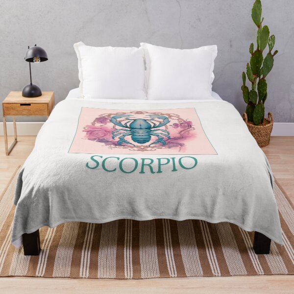 Artikelvorschau, Rosa Vintage-Skorpion-Sternzeichen – Horoskop/Sonnenzeichen-Thema auf rosa Hintergrund entworfen und verkauft von CosmicNook1.