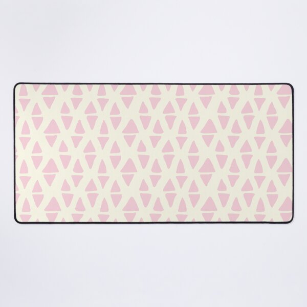 Item preview, Boho Geometric Triangles Neutral Pastel Pink on Cream designed and sold by blomastudios.