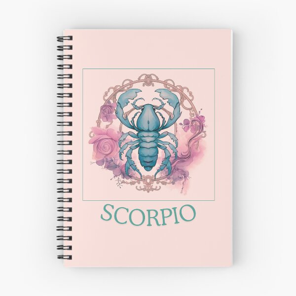 Artikelvorschau,  Rosa Vintage-Skorpion-Sternzeichen – Horoskop/Sonnenzeichen-Thema auf rosa Hintergrund entworfen und verkauft von CosmicNook1.