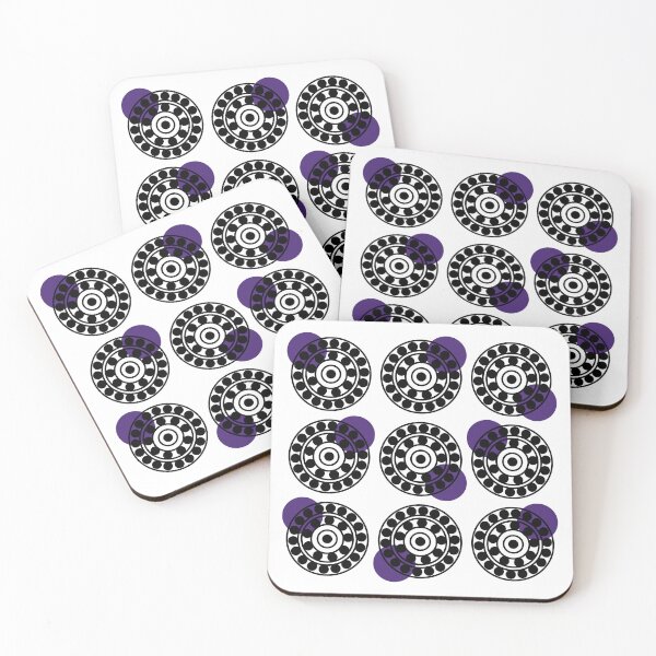 Item preview, Purple dots on circles designed and sold by HOMELON.
