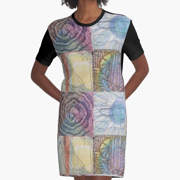 An Avian Haven Graphic T-Shirt Dress