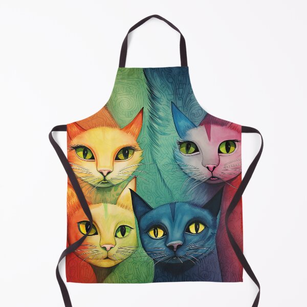 Item preview, Colorful cats in rainbow colors designed and sold by Pixelartistin.
