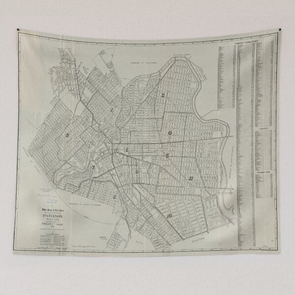 Item preview, Vintage Map of Paterson NJ (1920) designed and sold by BravuraMedia.