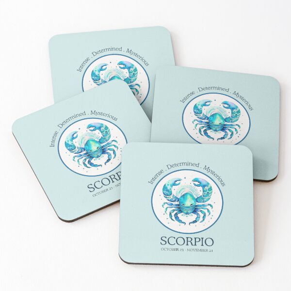 Item preview, Vintage Scorpio zodiac- Horescope/SunSign Theme  on blue back ground designed and sold by CosmicNook1.
