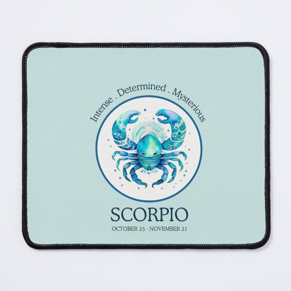 Item preview, Vintage Scorpio zodiac- Horescope/SunSign Theme on blue back ground designed and sold by CosmicNook1.