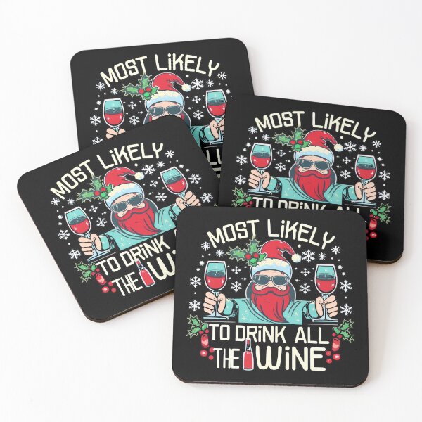 Item preview, Most Likely to Drink All The Wine Christmas designed and sold by NNisu.
