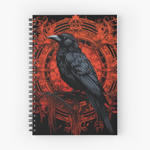 Aperçu de l'œuvre Corbeau nordique de la mythologie sombre créée et vendue par Digital Sanctuary.